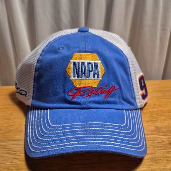 Nascar NAPA Racing 9 Chase Elliot Trucker Snapback Hat - New - Picture 1 of 9
